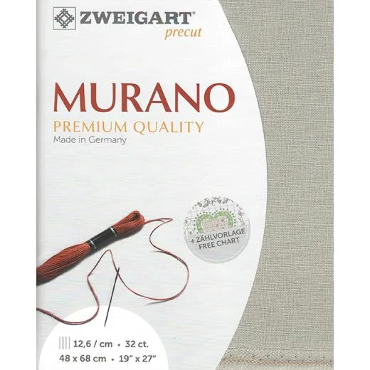 Zweigart Murano 32ct - 6028 sahara dust (Precut)