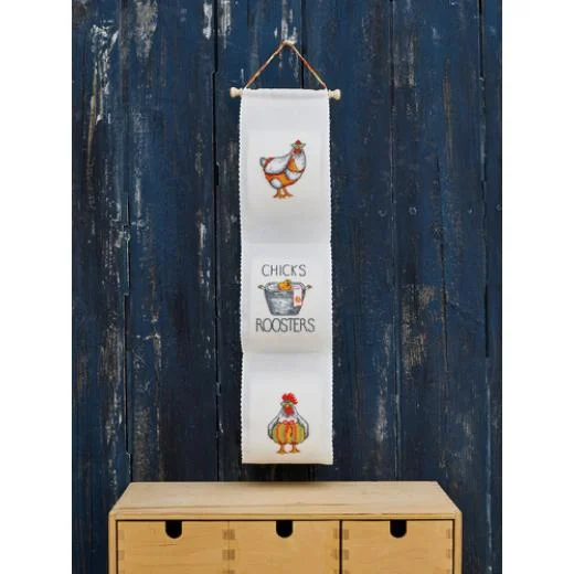 Permin of Copenhagen - Toilettenpapierhalter Chicks & roosters