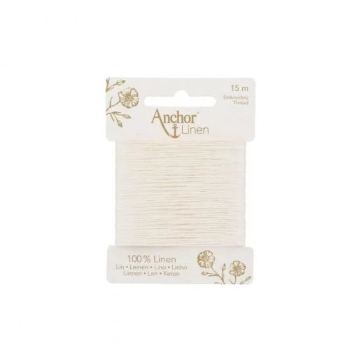 Anchor Linen 00001 Snowdrop - 100% Leinenstickgarn