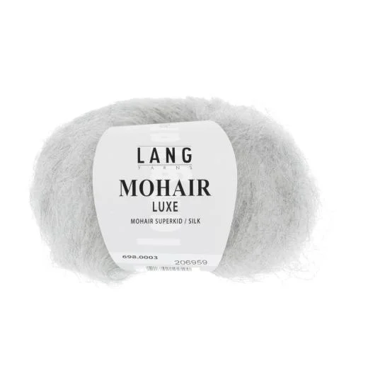 Mohair Luxe Lang Yarns - hellgrau melange