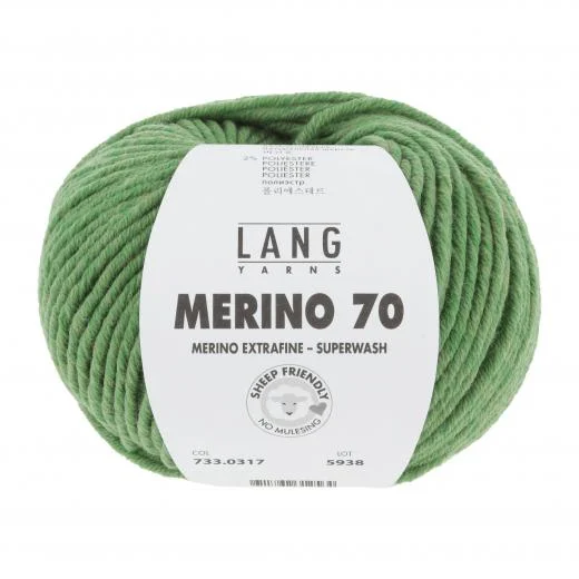 Lang Yarns Merino 70 - grün mélange