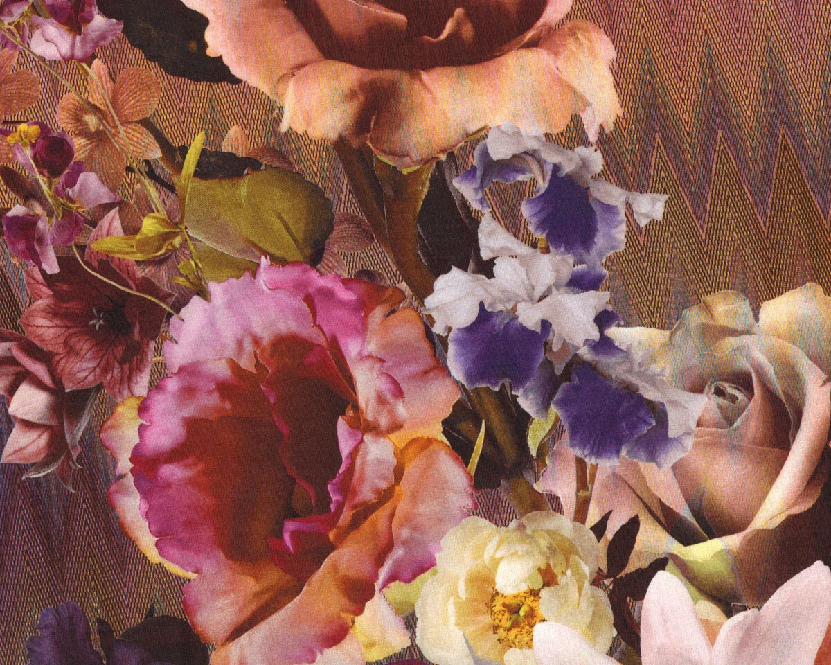 80-cm-Rapport Viskosejersey NEEKE, Rosen-Bouquet, Hilco