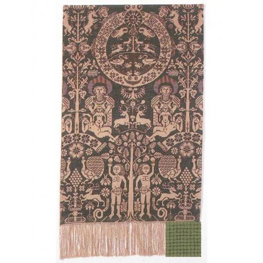 Permin of Copenhagen - Wandbehang Die Schöpfung grün