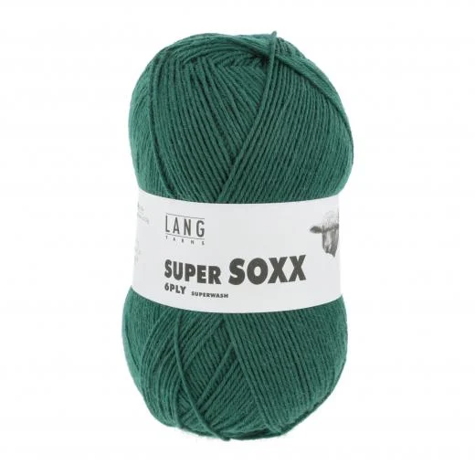 Super Soxx 6-fach Sockenwolle Lang Yarns - grün