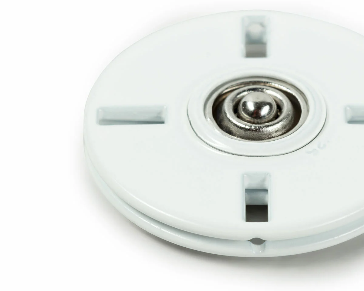 Annäh-Druckknöpfe STYLE, 18 und 25 mm, 2 Stück, weiß, Prym