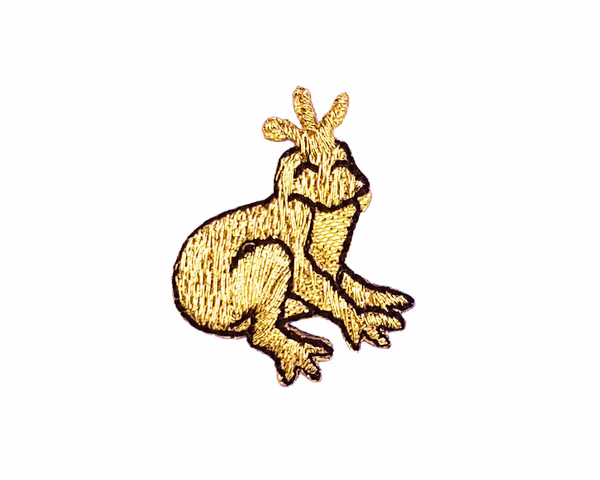 Applikation FROSCH, gold-metallic, Prym