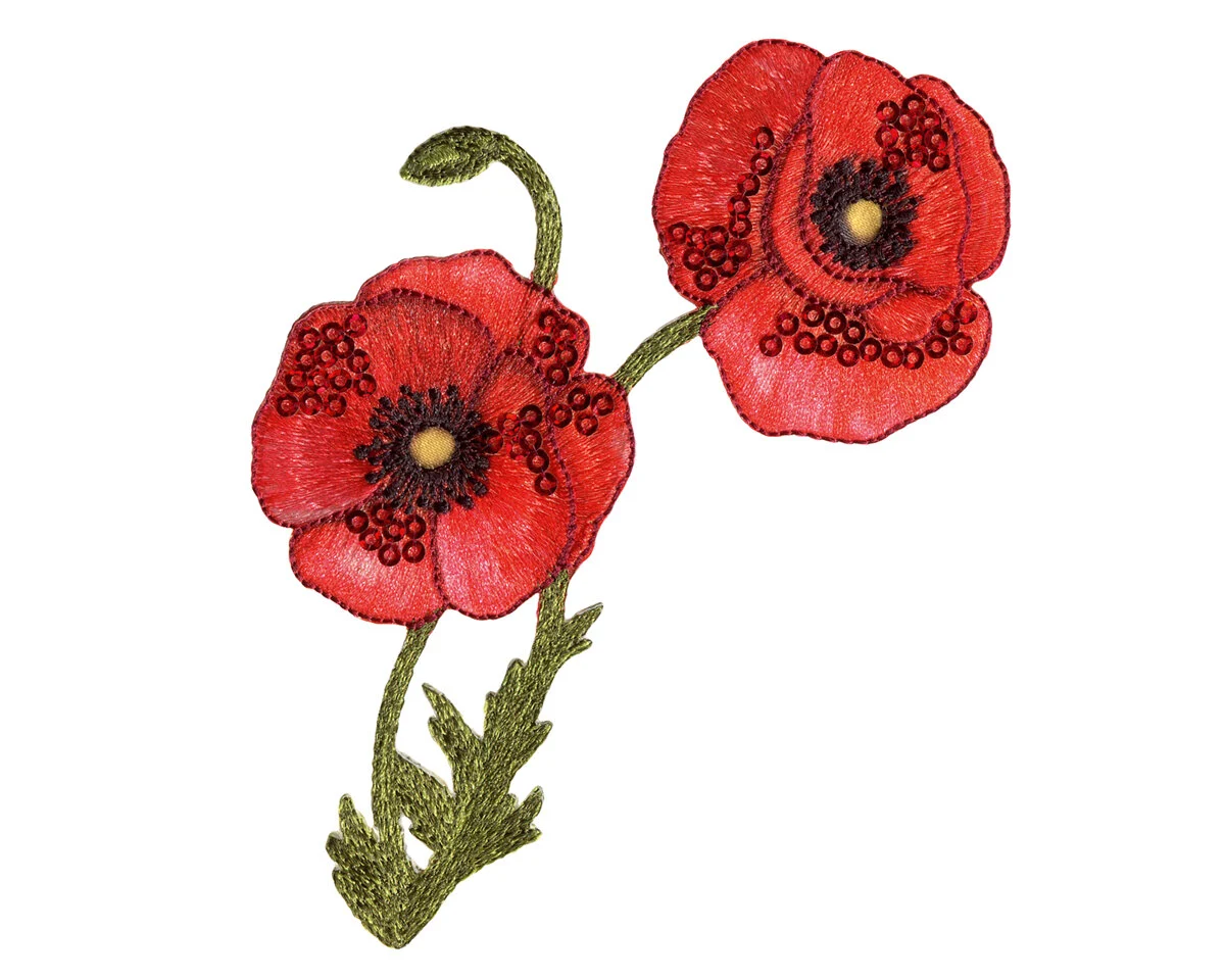 Applikation MOHNBLUME, selbstklebend, Prym