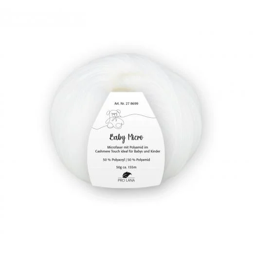 Pro Lana Baby Micro - weiß (Farbe 1)