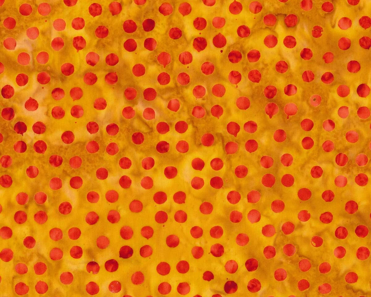 Batik-Patchworkstoff BALI DOTS GREAT, Punkte, hellbraun