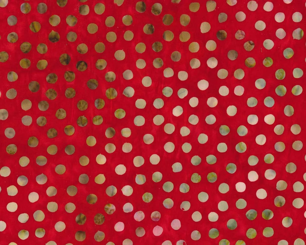 Batik-Patchworkstoff BALI DOTS GREAT, Punkte, rot