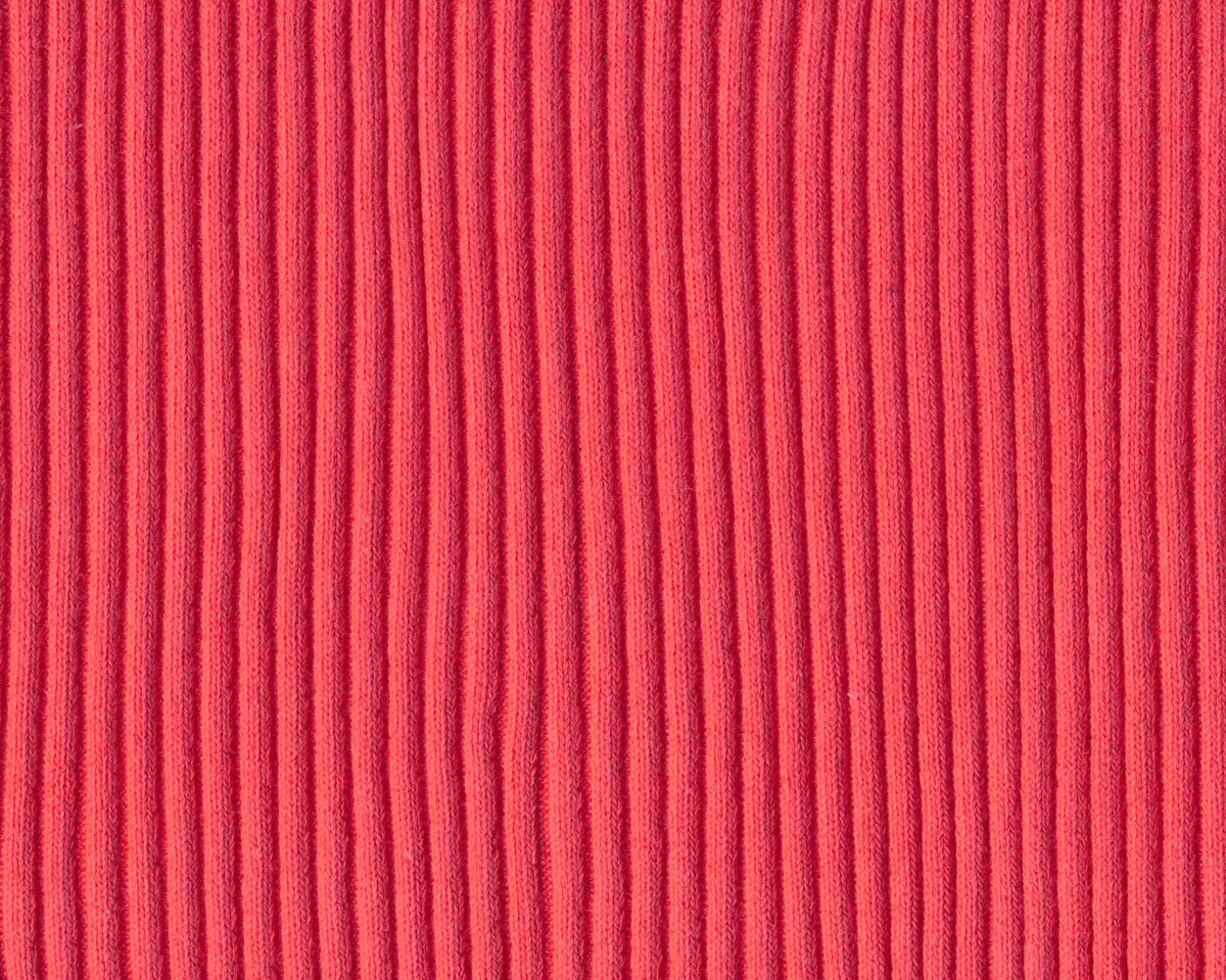 Baumwoll-Bündchen HEAVY RIB, lachsrot, Hilco