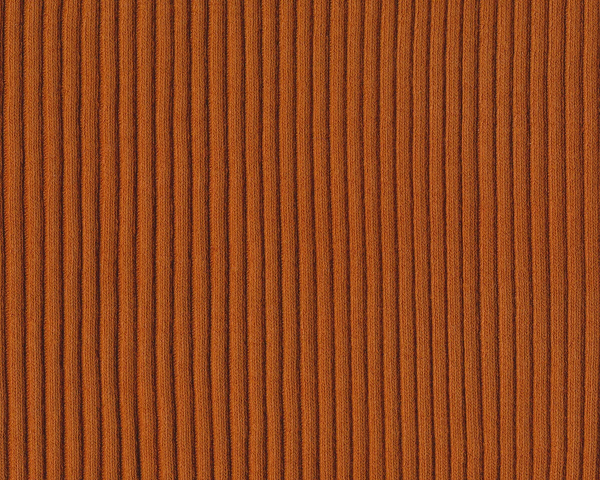 Baumwoll-Bündchen HEAVY RIB, terracotta, Hilco