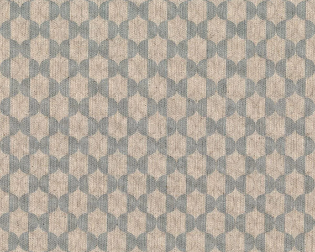 Baumwoll-Leinen-Patchworkstoff CHIC NEUTRALS LINEN, Kugel-Ketten, natur-grau, Moda Fabrics