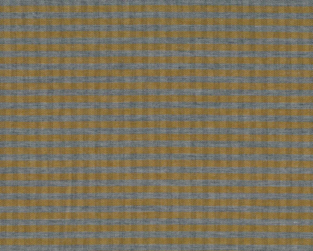 Baumwoll-Viskosestoff KARO, Streifen, goldbraun meliert, Toptex