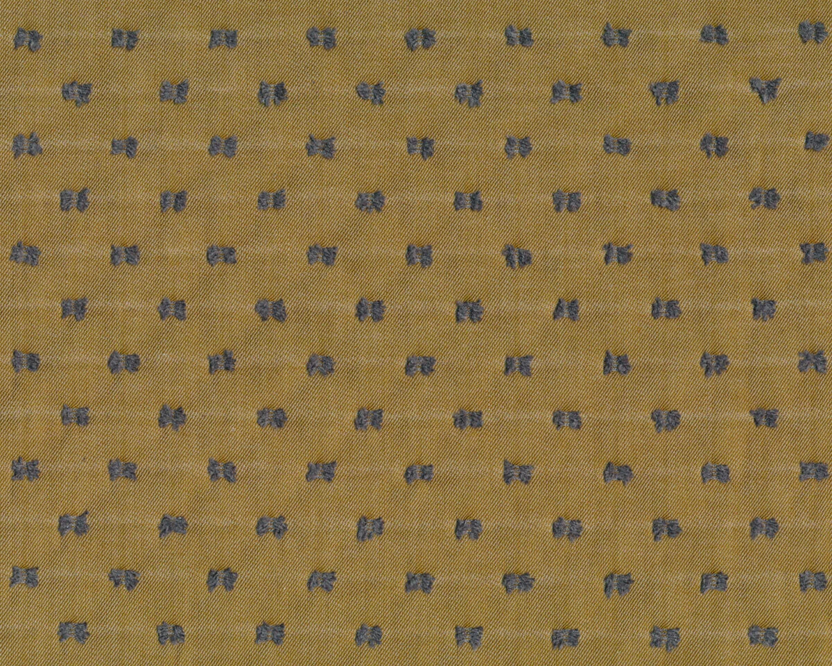 Baumwoll-Viskosestoff SCHLEIFE, eingewebte Fäden, goldbraun, Toptex
