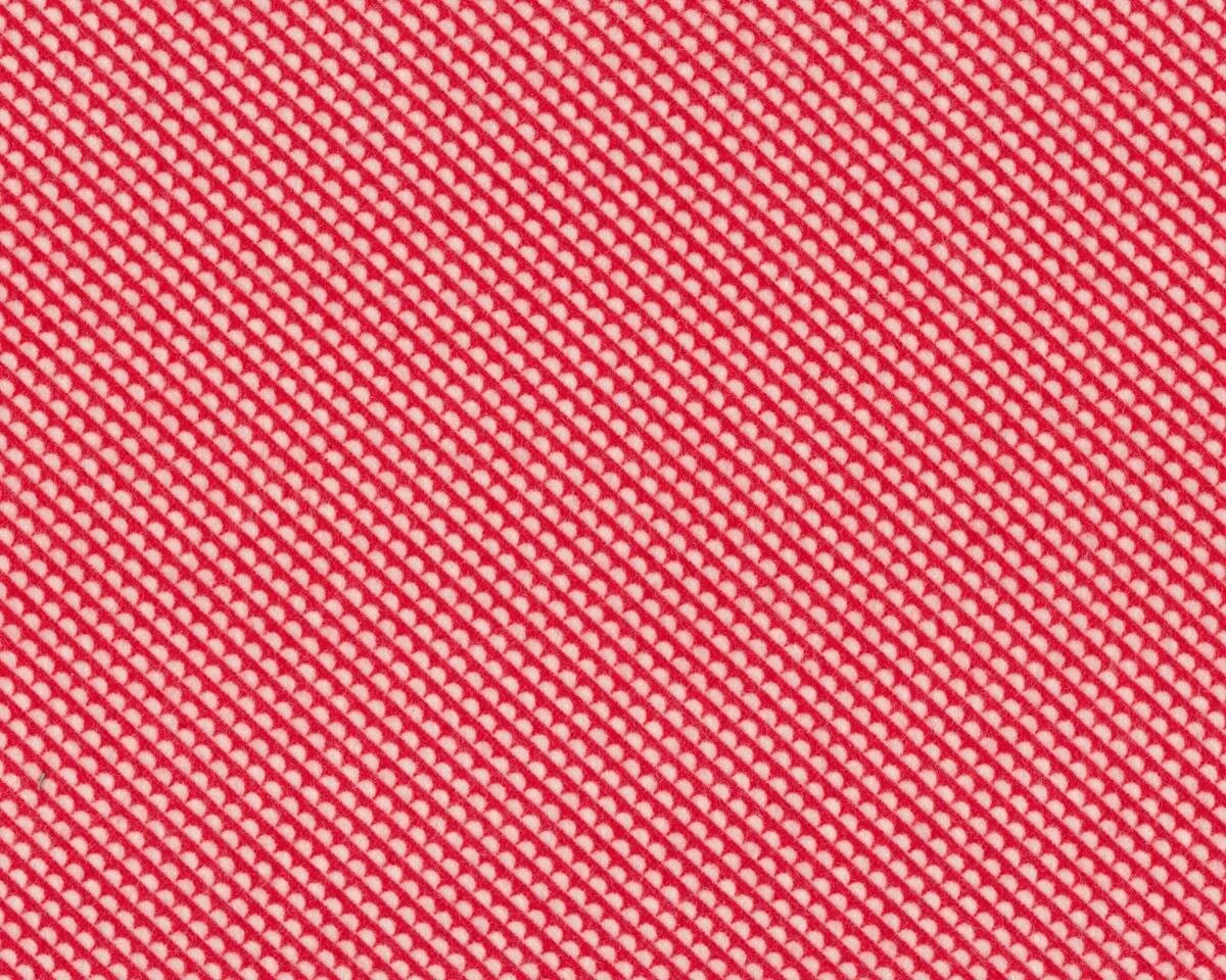 Baumwollflanell LITTLE RUBY, diagonale Wellenstreifen, rot-gebrochenes weiß, Moda Fabrics