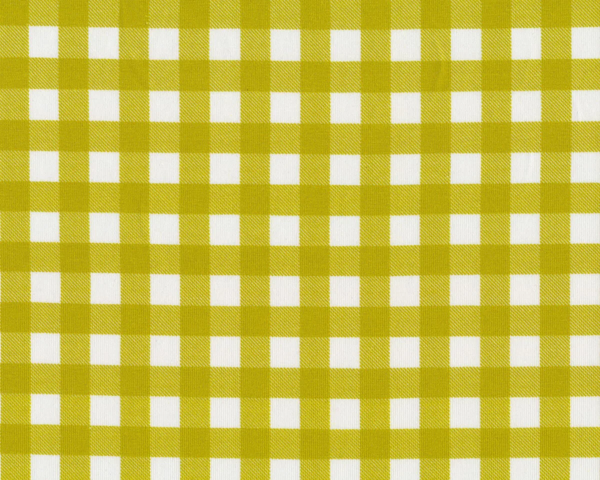 Baumwolljersey AVALANA PLAID, Karo, apfelgrün