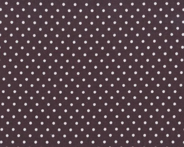 Baumwolljersey JERSEYDOTS, Punkte, braun