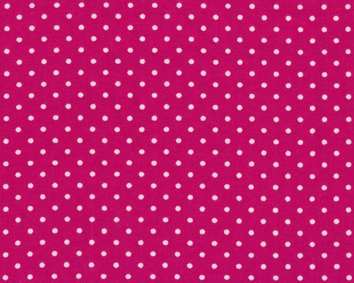 Baumwolljersey JERSEYDOTS, Punkte, pink