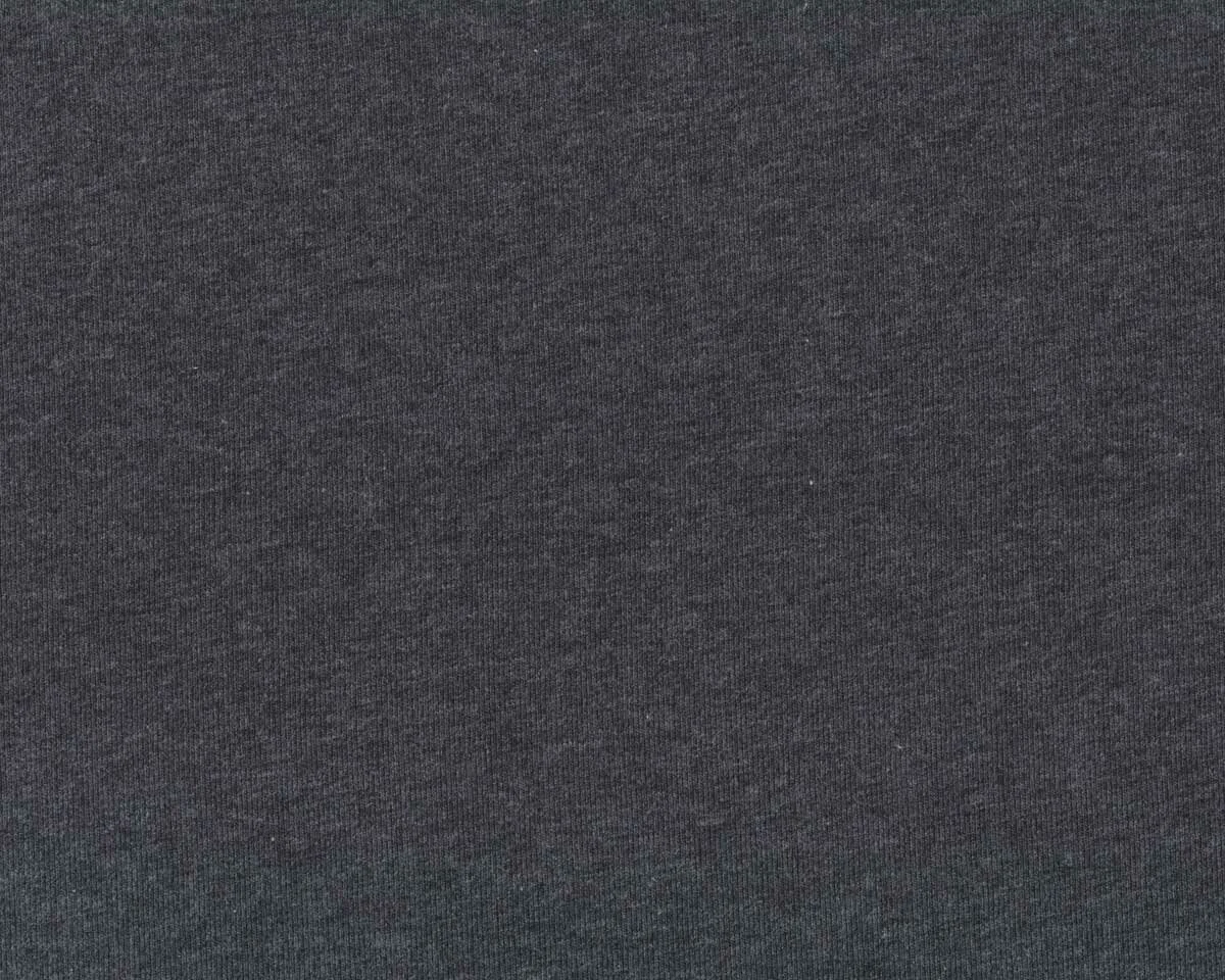 Baumwolljersey MELANGE, anthrazit meliert