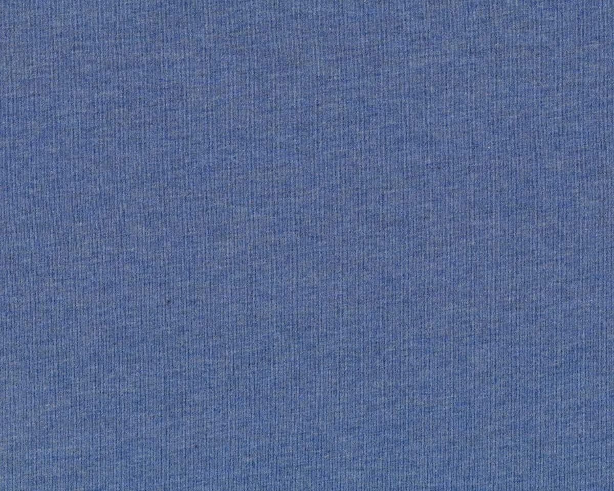 Baumwolljersey MELANGE, taubenblau meliert