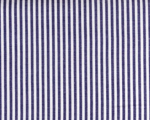 Baumwollstoff CANSTRIPE, Vichystreifen, dunkelblau