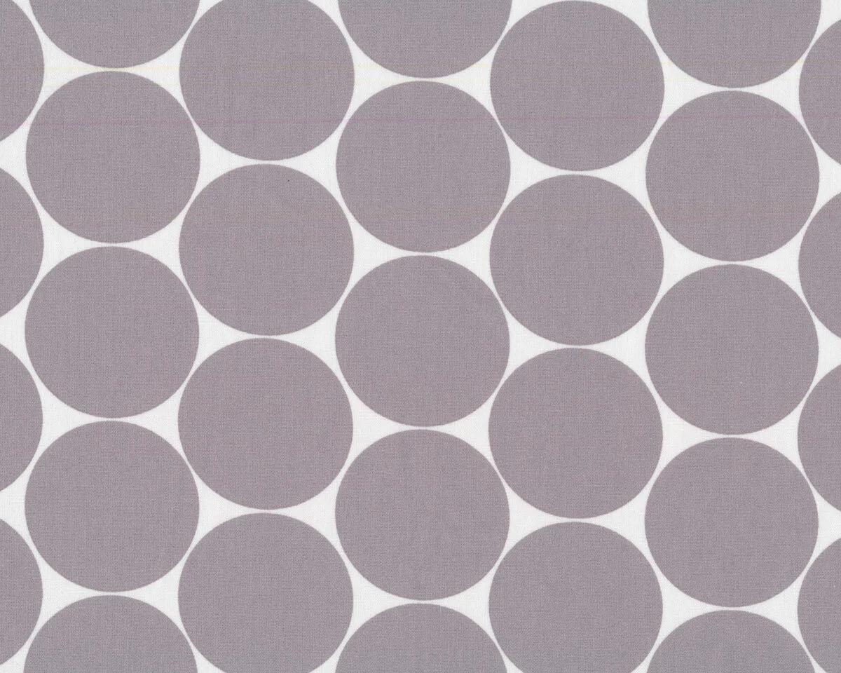 Baumwollstoff DORO, Polka Dots, hellgrau