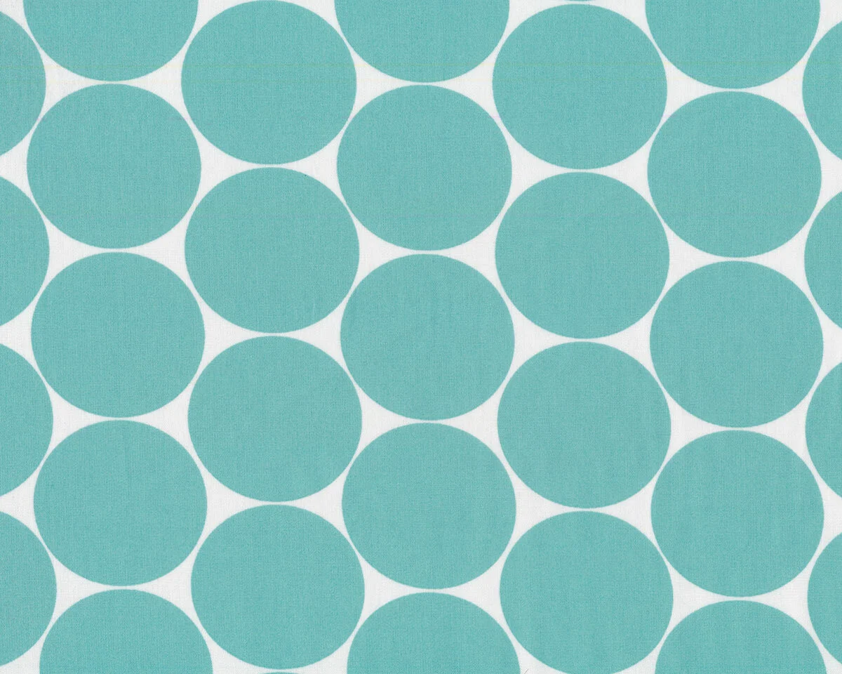 Baumwollstoff DORO, Polka Dots, mint