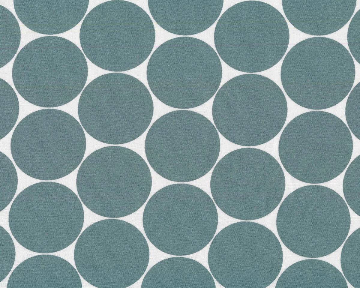 Baumwollstoff DORO, Polka Dots, türkisgrün