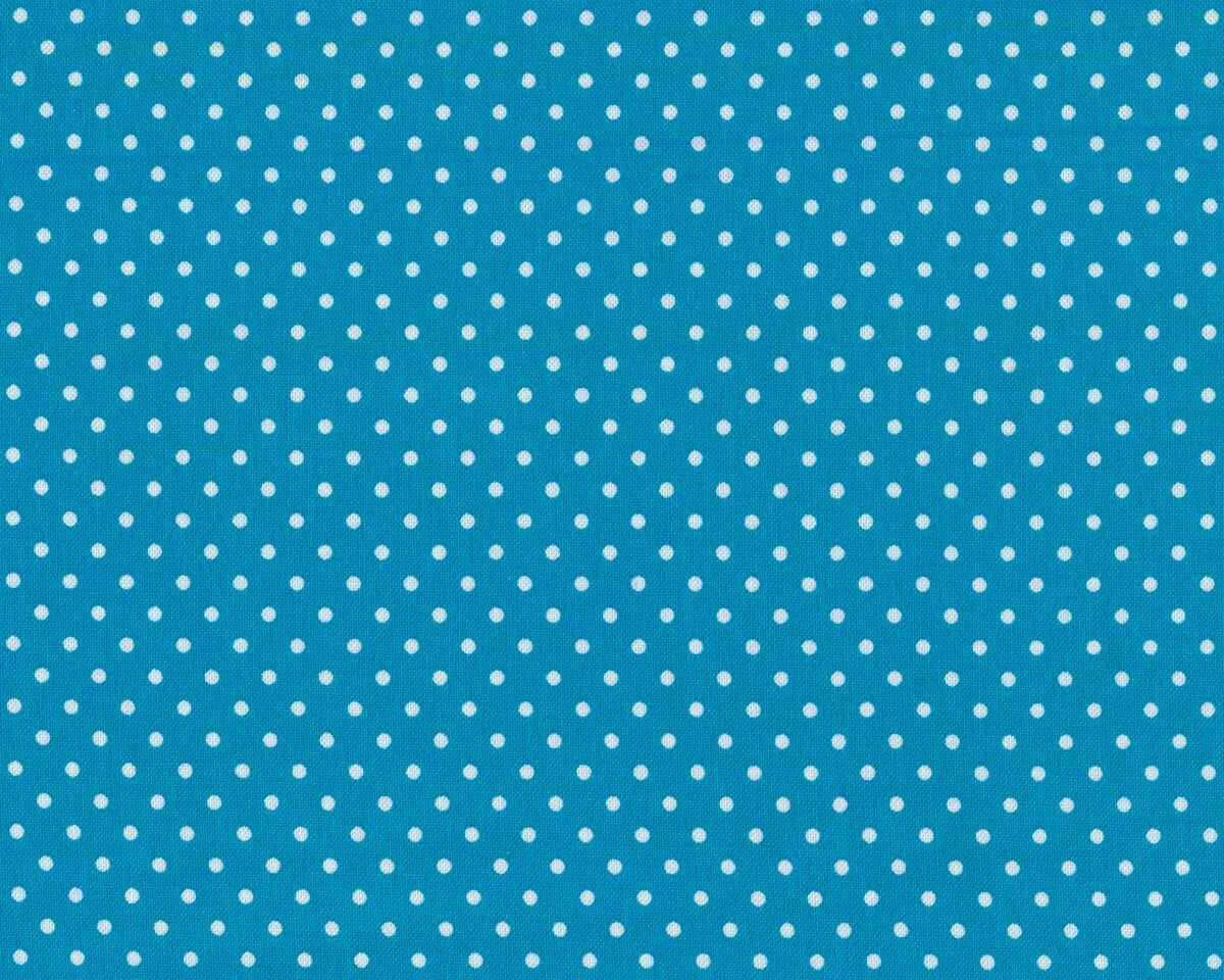 Baumwollstoff DOTTI, kleine Punkte, aqua