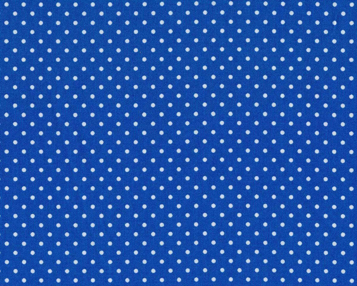 Baumwollstoff DOTTI, kleine Punkte, blau