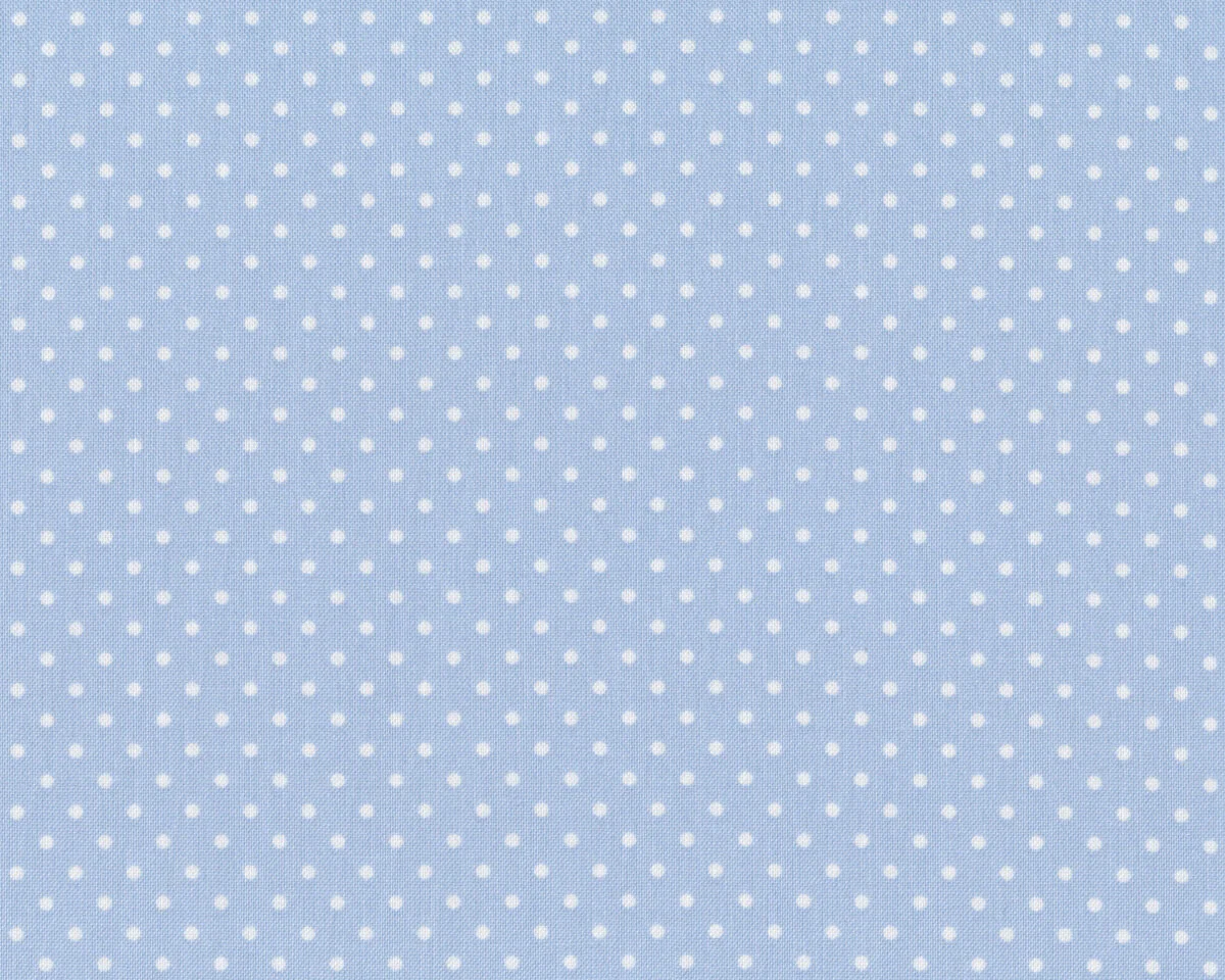 Baumwollstoff DOTTI, kleine Punkte, himmelblau
