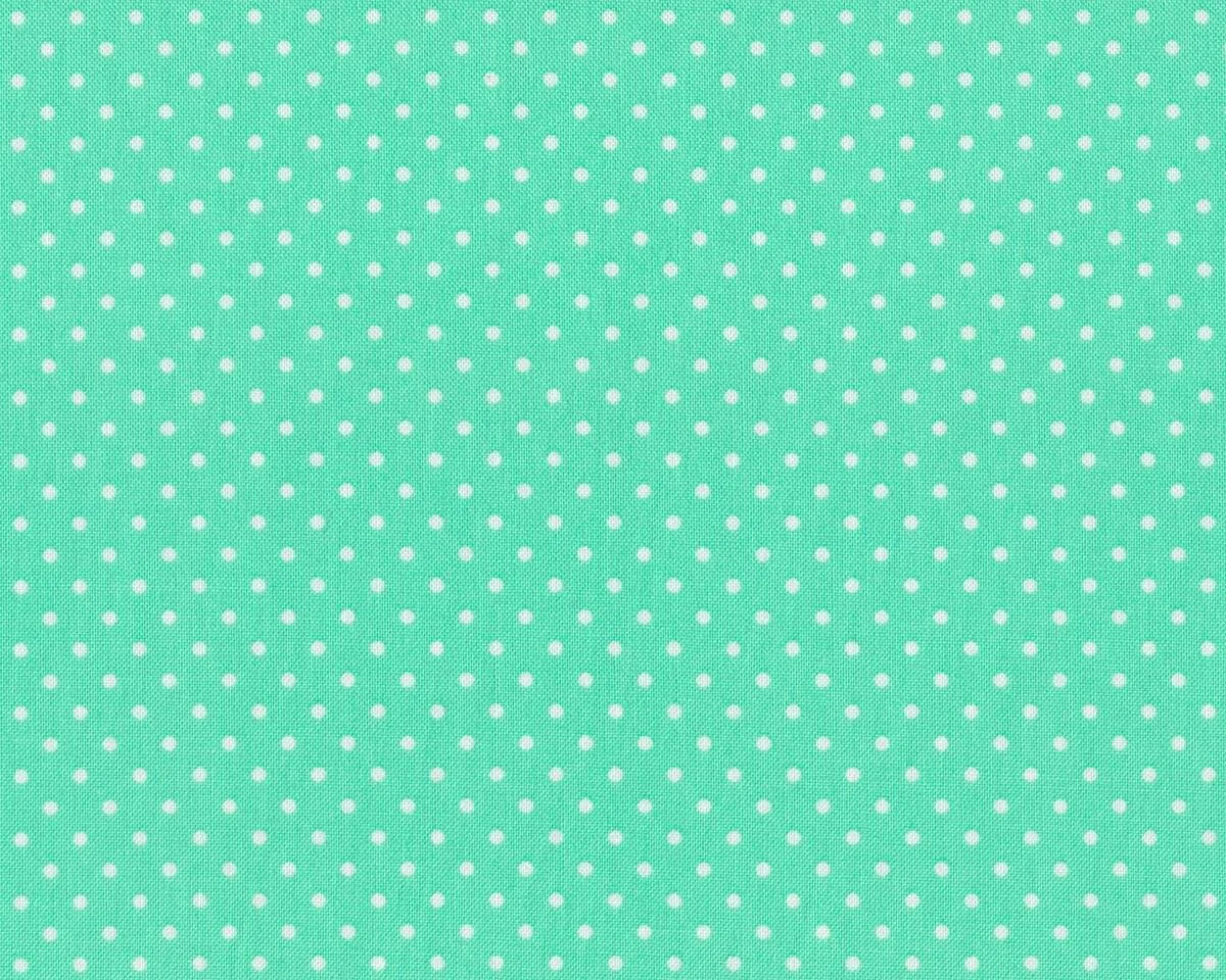 Baumwollstoff DOTTI, kleine Punkte, mintgrün
