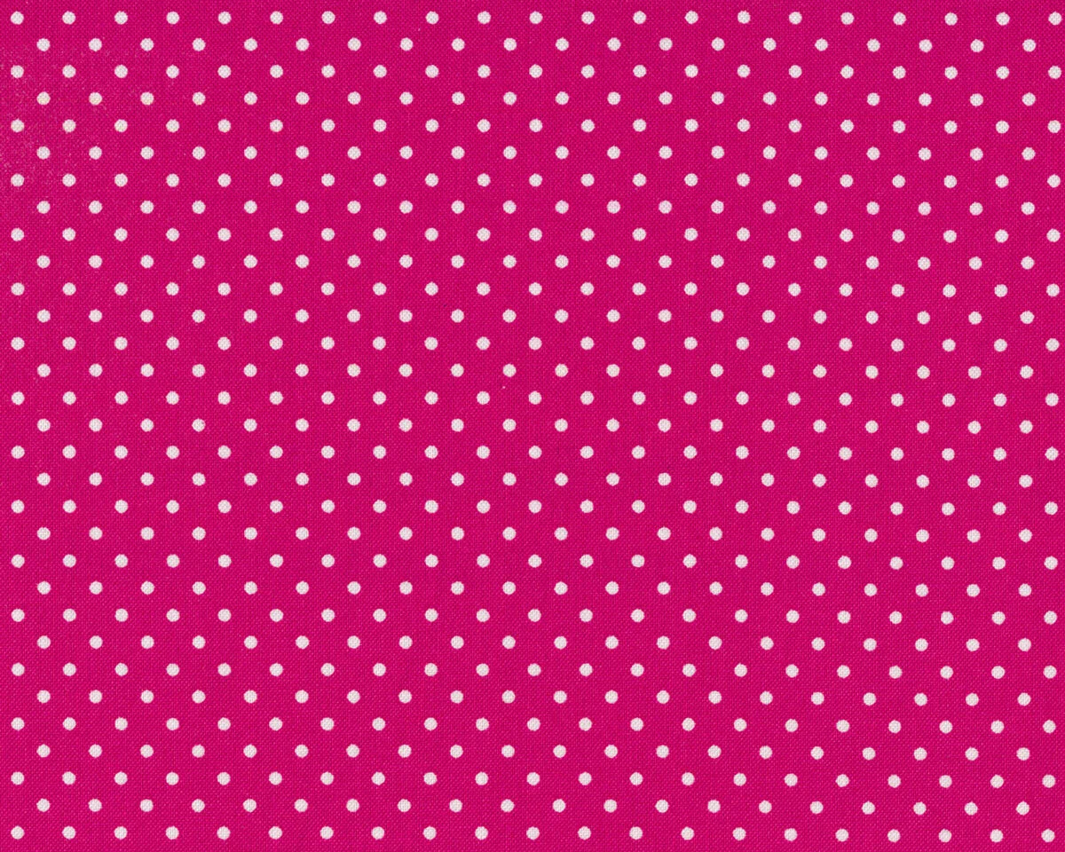 Baumwollstoff DOTTI, kleine Punkte, pink