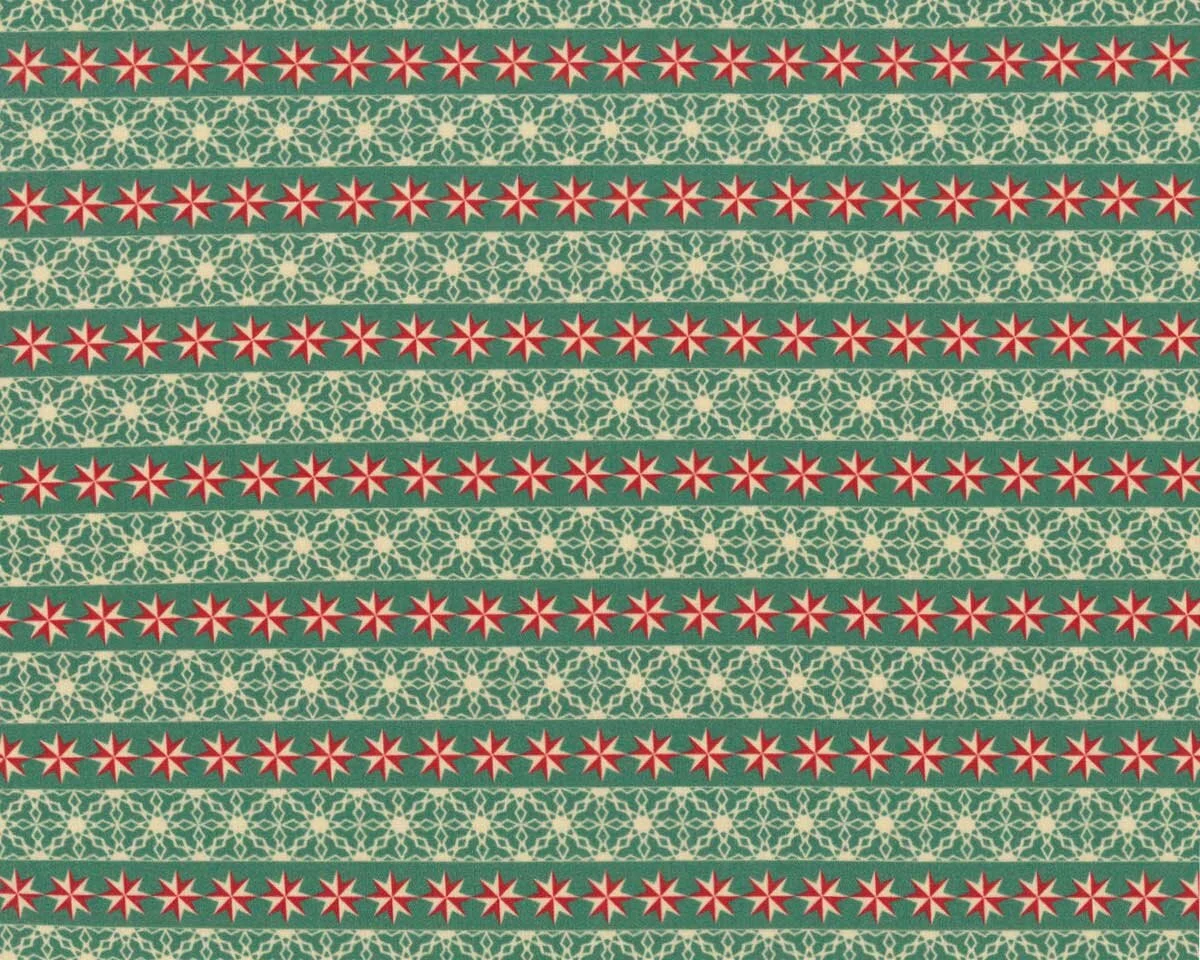 Baumwollstoff MERRY CHRISTMAS, Stern-Streifen