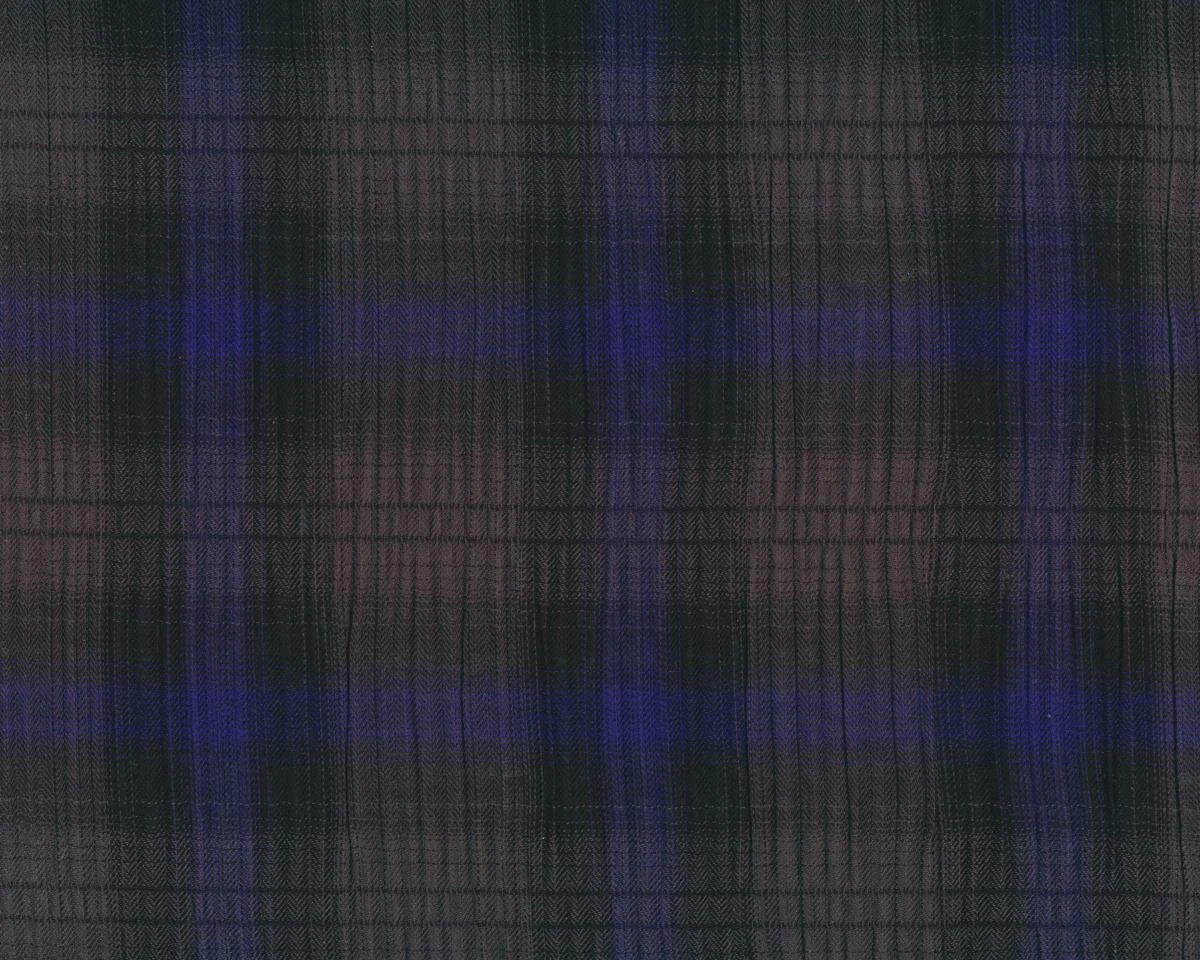 Baumwollwebstoff mit Crash ADRIAN, Glencheck-Karo, graugrün-blau