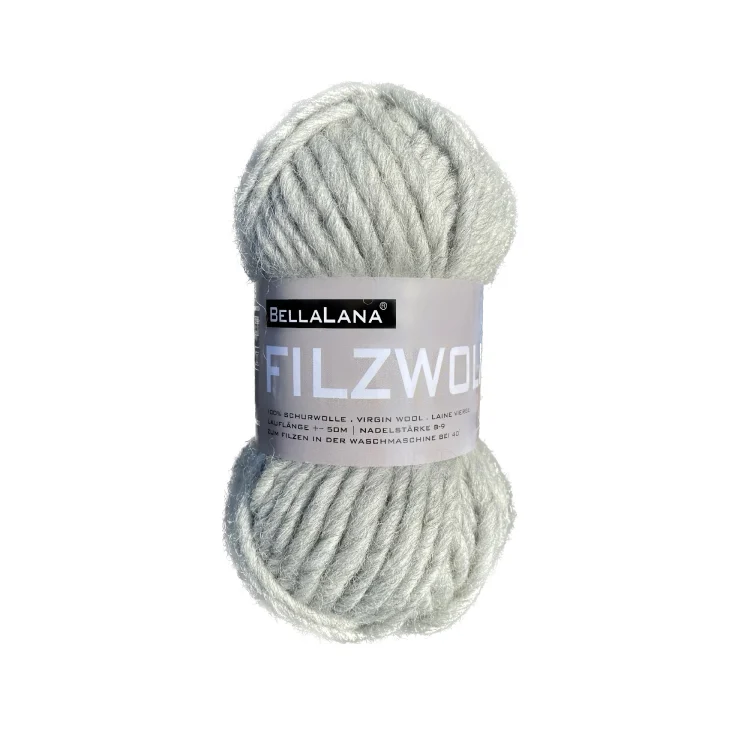 BellaLana Filzwolle 50gr. , hellgrau