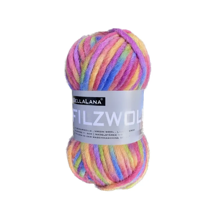BellaLana Filzwolle 50gr. , pink-multicolor