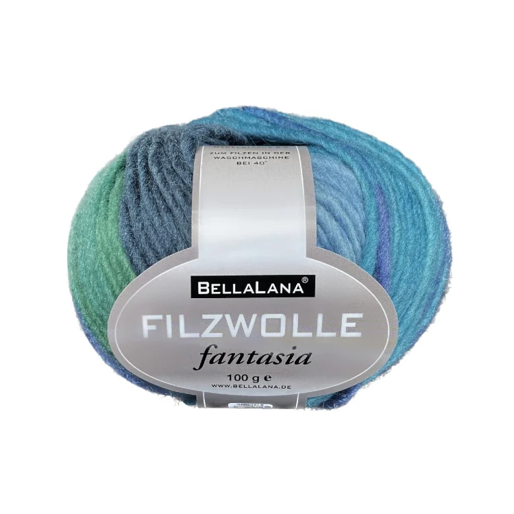 BellaLana Filzwolle Fantasia 100gr. , türkis