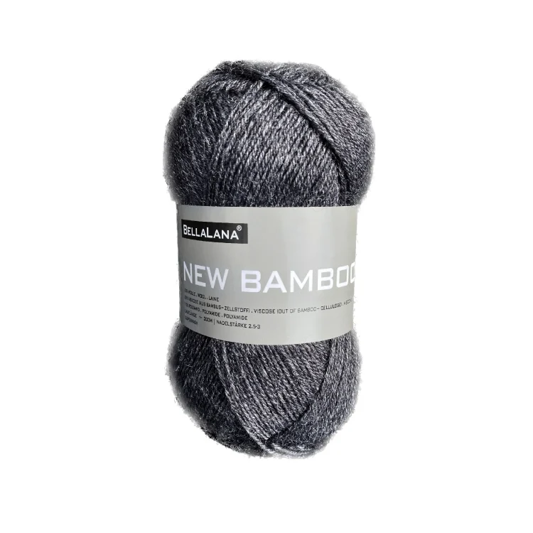 BellaLana Wolle New Bamboo 50gr. , anthrazit