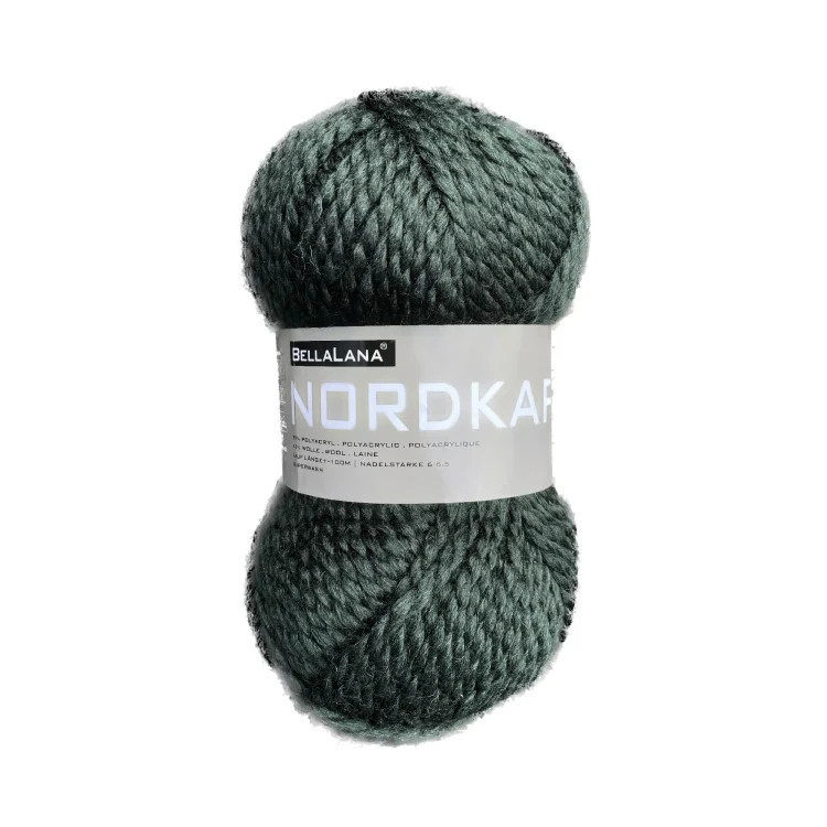 BellaLana Wolle Nordkap 100gr. , dunkelgrün