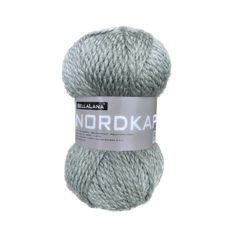 BellaLana Wolle Nordkap 100gr. , hellgrau