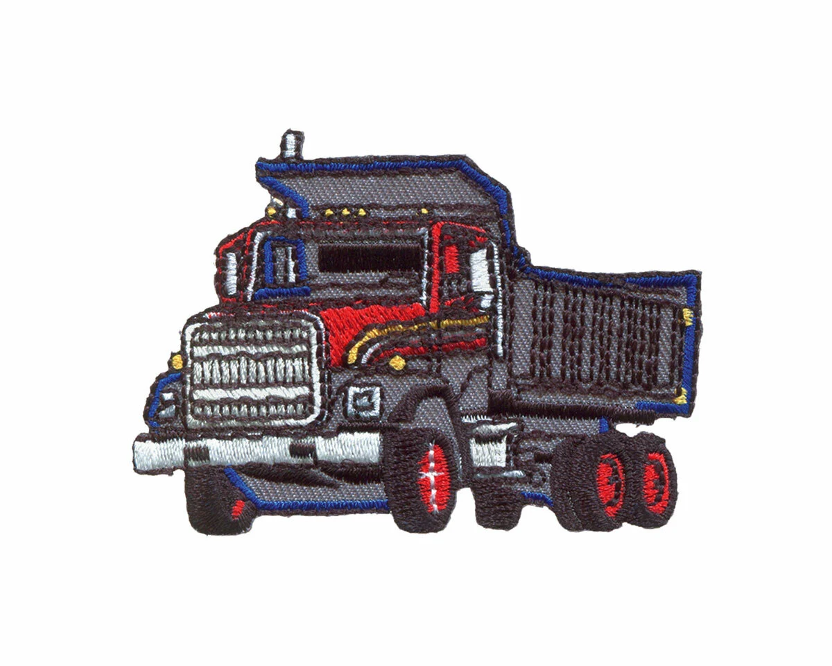 Bestickte Applikation BAUFAHRZEUG, Lastwagen, Prym