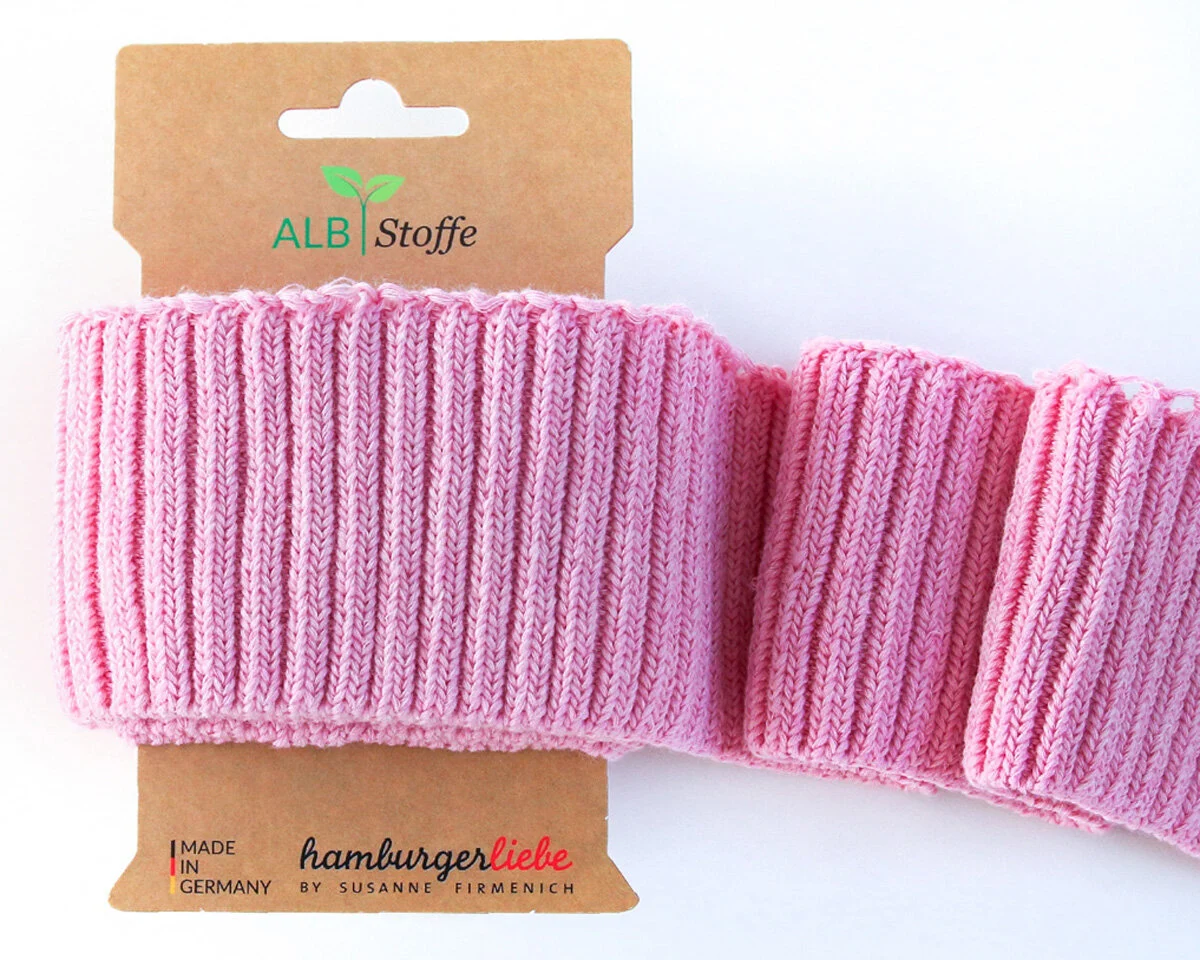 Bio-Bündchen CUFF ME COZY, rosa meliert, Albstoffe