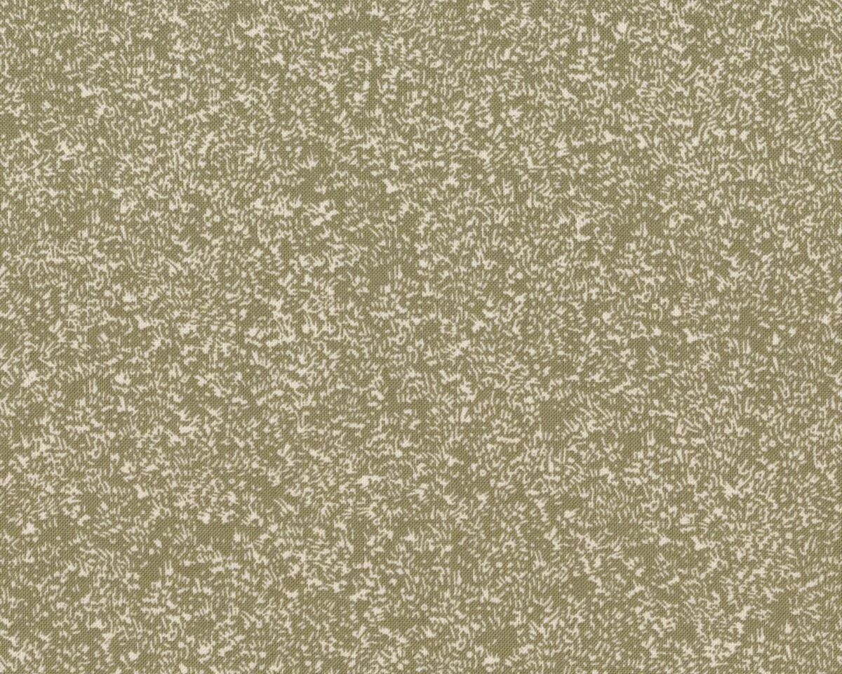 Bio-Patchworkstoff DELICATE TEXTURE, Strichelchen, olivgrün-wollweiß, Jane Makower