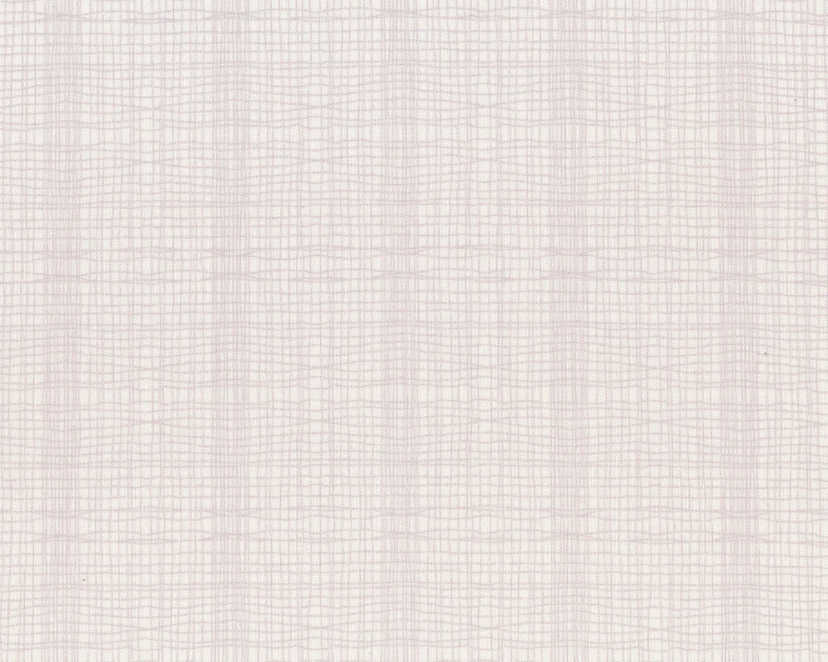 Bio-Patchworkstoff STITCH CHECK, Strichel-Raster, hellbeige-helles lilagrau, Jane Makower