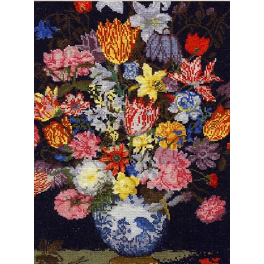 Bosschaert - Blumen in Wan-Li-Vase - DMC (Stickpackung)