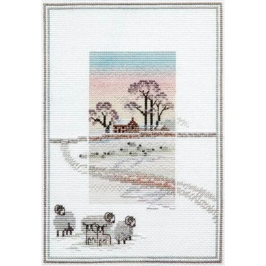 Bothy Threads - Misty Mornings - Snowy Sheep