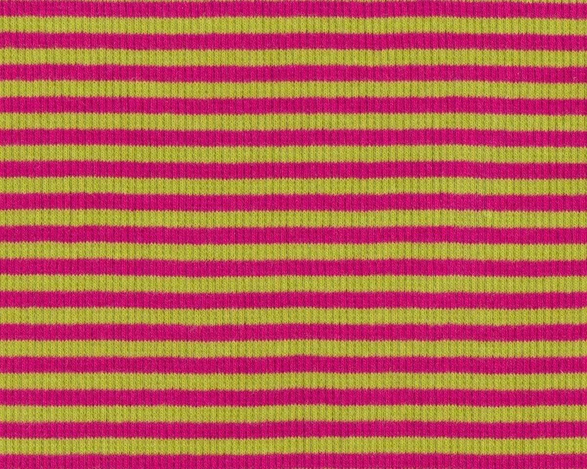 Bündchen RINGEL-SCHLAUCH, hellgrün-fuchsia
