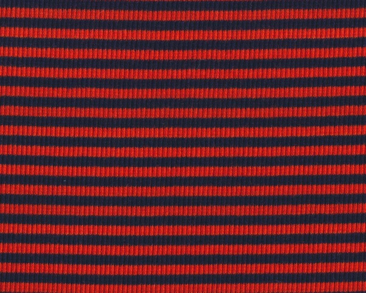 Bündchen RINGEL-SCHLAUCH, marineblau-terracotta